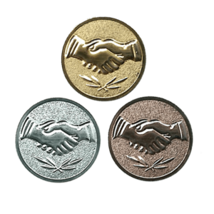 Handslag motivjetong 25mm