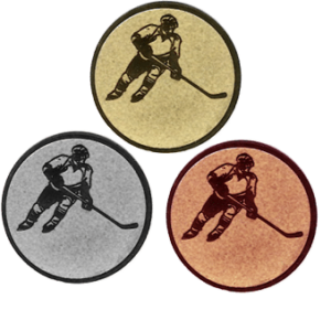 jetong med ishockeyspelare 25mm