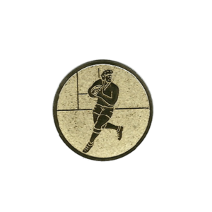 rugby motiv på en jetong 25mm