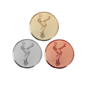 25mm motiv för medalj eller statyett med varpaspelare