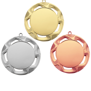 Medalj 70mm med hål