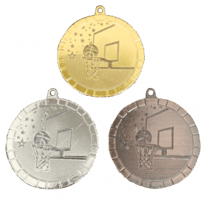 50mm medalj för basket