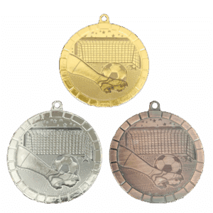 50mm medalj för fotboll