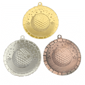 50mm medalj för golf