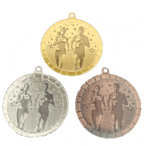 50mm medalj för löpning
