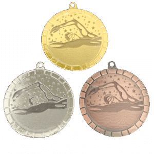 50mm medalj för simning