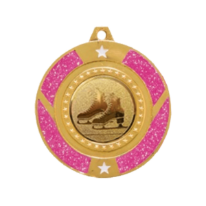 Medalj Konståkning Rosa
