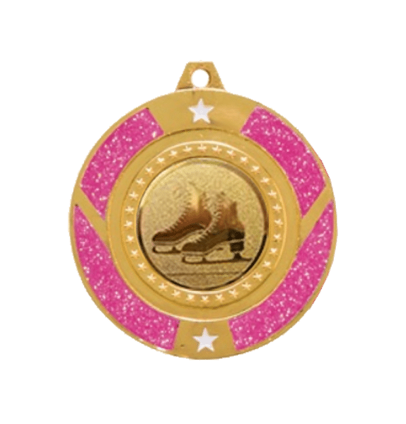 Medalj Konståkning Rosa