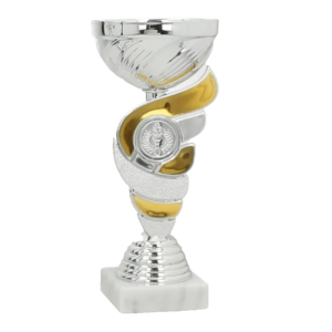 Silver- och guldfärgad