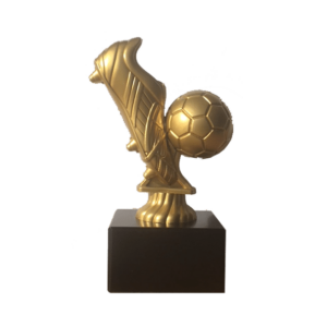 Fotbollssko på sockel