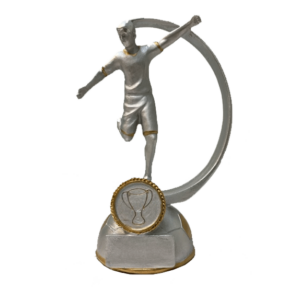 Fotbollsstatyett i retsin