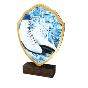 Trästatyett konståkning