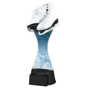 Konståkningsstatyett på sockel