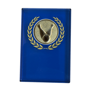 Bowlingplakett i glas