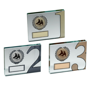 Glasplakett 1-3 Konståkning