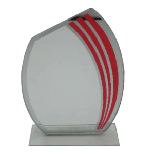 Glasstatyett, ekonomi, med tryck