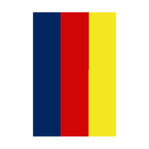 Blå-Röd-Gult Medaljband