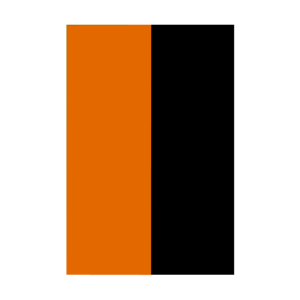 Orange-Svart Medaljband