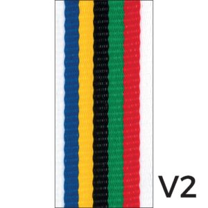 Band med de olympiska färgerna