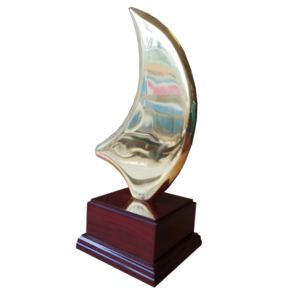 Segel i mässing på träsockel